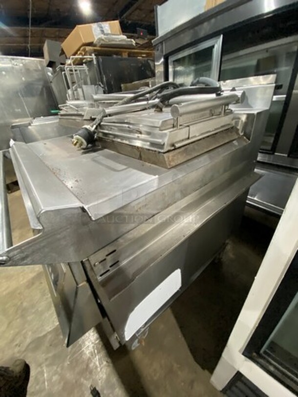 Garland Commercial Electric Powered Dual Sided Press Griddle! All Stainless Steel! On Casters! - Image 3 of 9