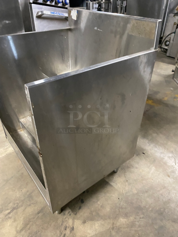 Commercial Under The Counter Bottle Speed Rail Merchandiser! All Stainless Steel! On Legs! - Image 2 of 5