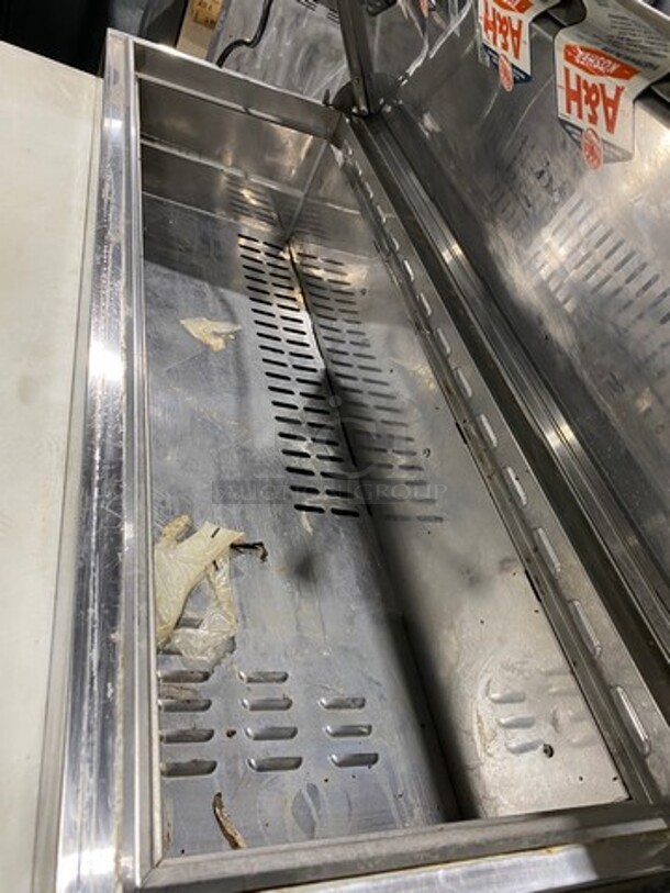 Nice! Turbo Air Commercial Refrigerated Pizza Prep Table! With Commercial Cutting Board! With Single Door Storage Space! Poly Coated Rack! All Stainless Steel! On Casters! Model: TPR44SD SN: TP4RA0100B 115V 60HZ 1 Phase! Working When Removed!  - Image 8 of 10