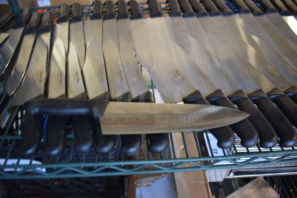 25 BRAND NEW! Stainless Steel Chef Knives. 14.5". 25 Times Your Bid! - Image 1 of 3