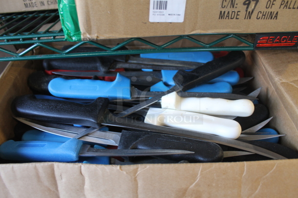 90 SHARPENED Stainless Steel Fillet Knives. 90 Times Your Bid! - Image 1 of 2
