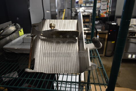 Metal Commercial Carriage for Meat Slicer.