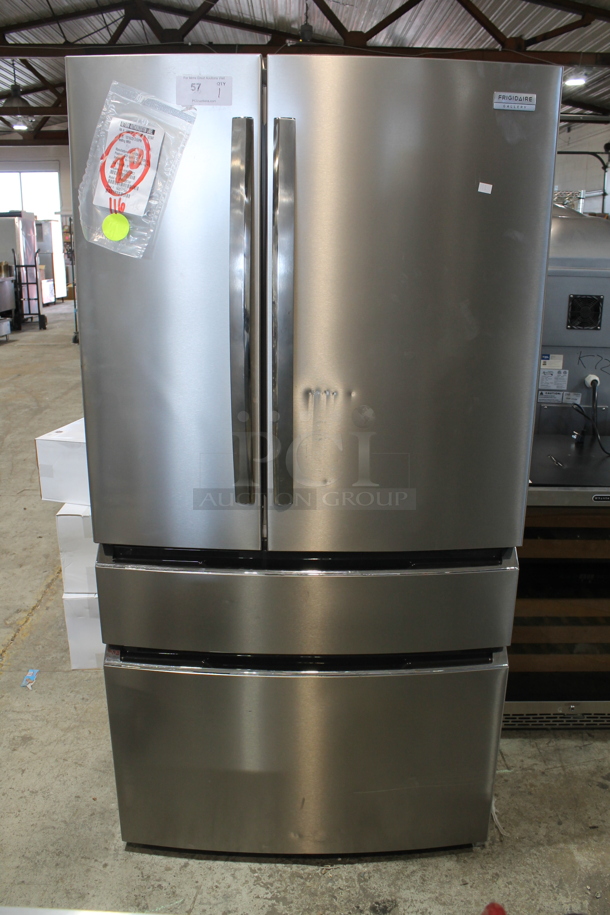Frigidaire Stainless Steel Cooler Freezer Combo Unit. Tested and Working! - Image 1 of 10