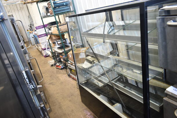 Metal Commercial Floor Style Deli Display Case Merchandiser on Commercial Casters.  Does Not Have Compressor - Image 1 of 4