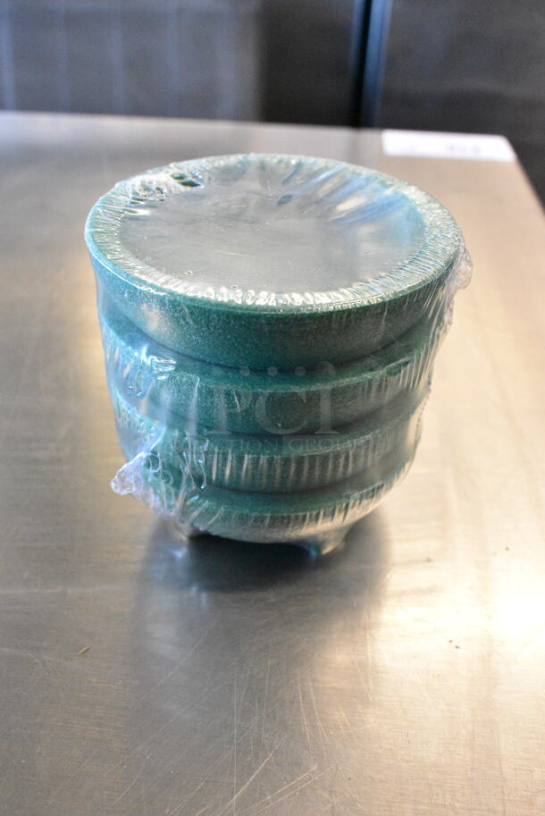 BRAND NEW SCRATCH AND DENT! Box of 24 999MB4GR Plastic 4 oz. Green Molcajete Bowl - Image 1 of 3