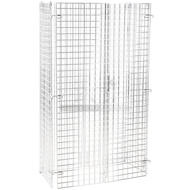 BRAND NEW SCRATCH AND DENT! Regency 460ECSC1836 NSF Chrome Wire Security Cage - 18" x 36" x 61" - Image 1 of 4