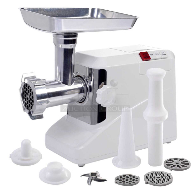 4 BRAND NEW IN BOX! Jasun JSMG 138 Metal Countertop Meat Grinder. 110 Volts, 1 Phase. 4 Times Your Bid!