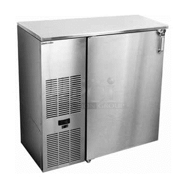 BRAND NEW! 2018 Glastender LP36 L-SN(L) Stainless Steel Commercial Single Door Undercounter Cooler. 115 Volts, 1 Phase. Tested and Working!