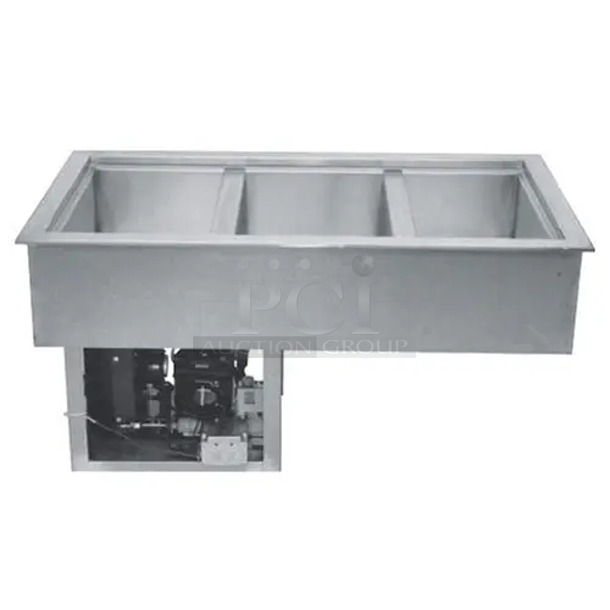 BRAND NEW IN CRATE! Wells 5O-RCP7400-120 Stainless Steel Commercial Cold Pan Drop In Bin. 115 Volts, 1 Phase. Tested and Working!