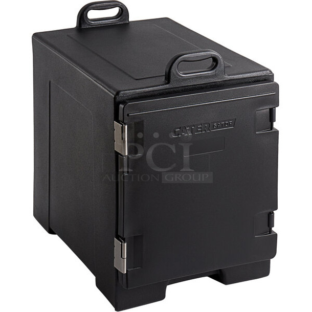 BRAND NEW SCRATCH AND DENT! Carlisle 215PANCAR5BK Black Poly Insulated Food Carrying Case. 