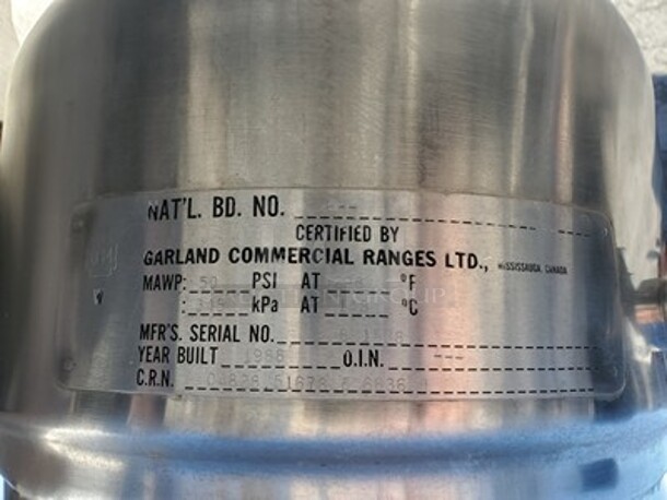 GARLAND Natural Gas Kettle. - Image 4 of 5