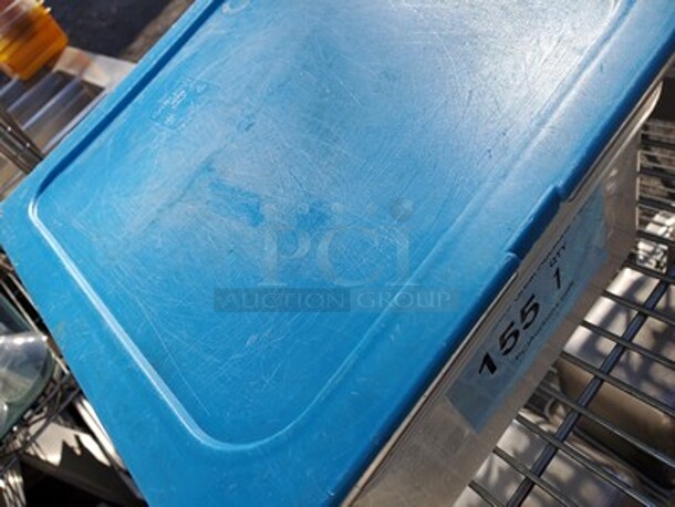 Plastic Food pan W/ lid  - Image 2 of 2