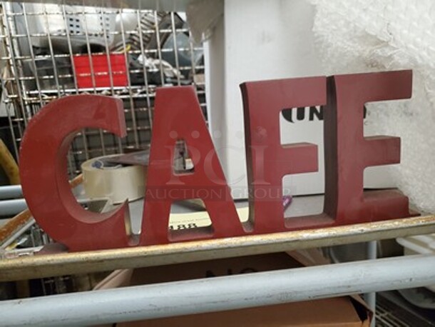"CAFE" Sign  - Image 2 of 2