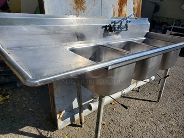 Stainless Steel Three Compartment Sink!!