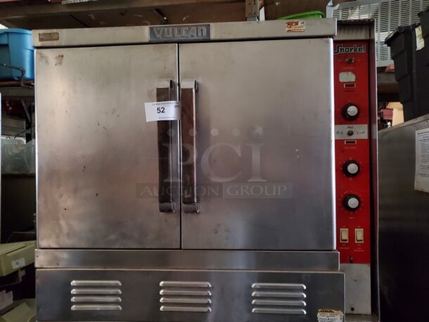 VULCAN SG1010T Snorkel Natural Gas Full Size Single Deck Convection Oven!  - Image 1 of 8