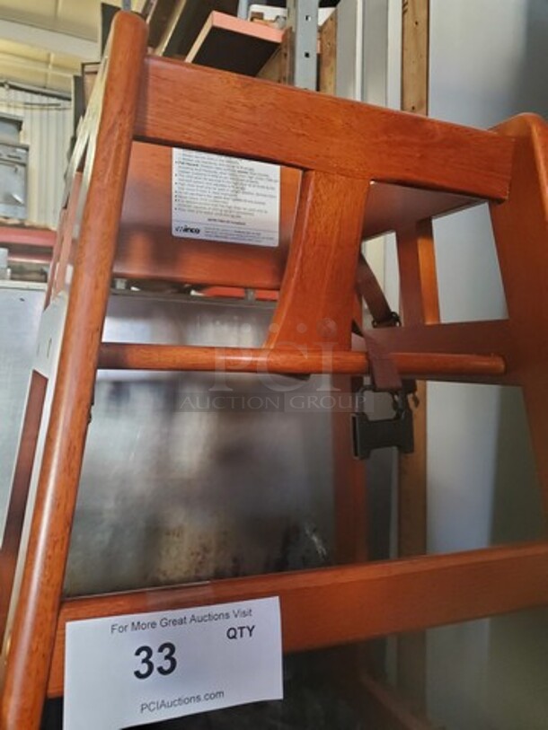 Wooden High Chair Like New! - Image 4 of 6