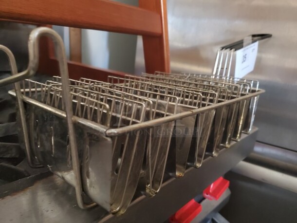 Steel Taco Fry Basket with Rubberized Handle|Taco Mold! - Image 3 of 3