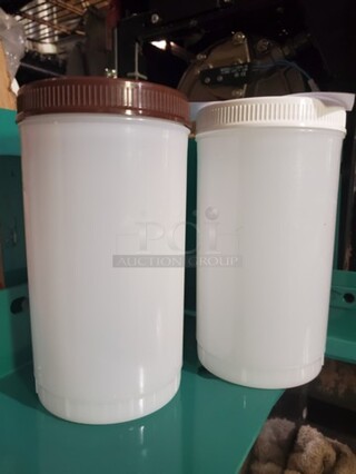 Backup Container with Assorted Color Caps