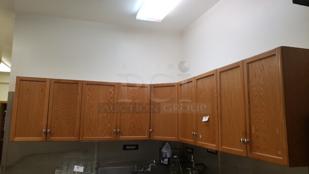 Wooden Kitchen Cabinets. Buyer must remove! (Location 1)