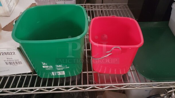 Lot of 2 Cleaning Buckets