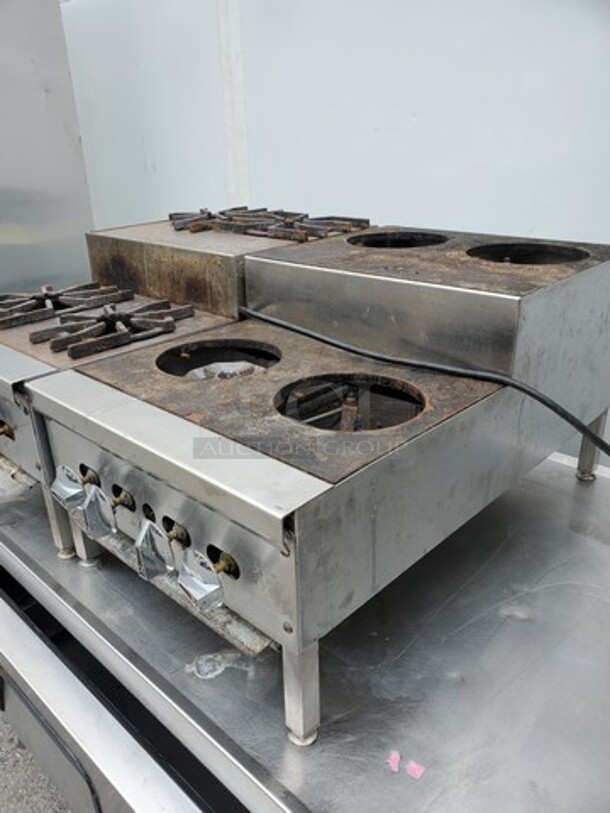 ALL ONE MONEY! Two (4)Burners, Natural Gas, Countertop Stove (Missing Tag, One is missing parts) 18"X30"X15" - Image 5 of 9