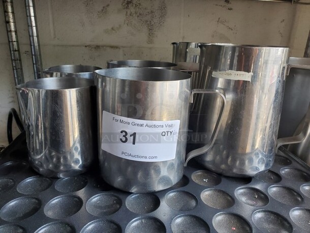 Milk Pitcher, Stainless Steel Creamer Frothing Pitcher BIDX6 - Image 3 of 4