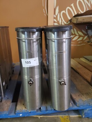 ALL ONE MONEY Lot of 2 Iced tea dispenser (Missing faucet)