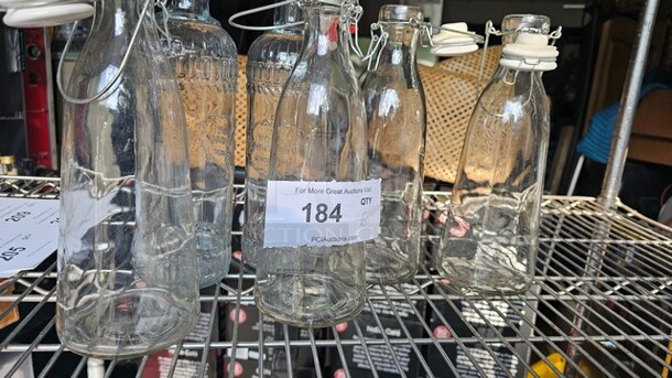 Lot of 6 Miscellaneous Flip Top Glass Bottles - Image 3 of 3