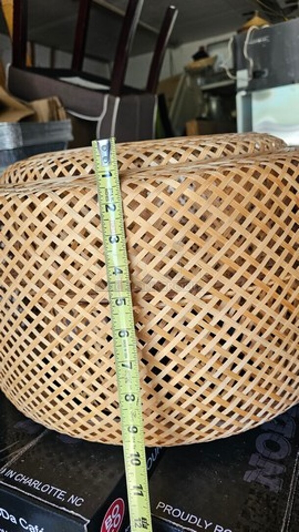 Lot of Bamboo Lights w/ Covers - Image 3 of 5