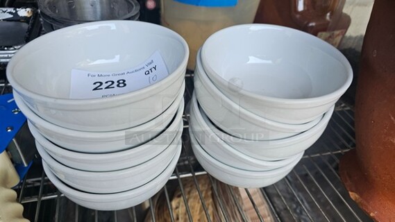 Lot of 10 White Bowls
