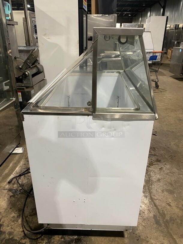 Kelvinator Commercial Refrigerated Ice Cream Dipping Cabinet/Display Case Merchandiser! With Slanted Front Glass! With Rear Access Doors! - Image 2 of 9