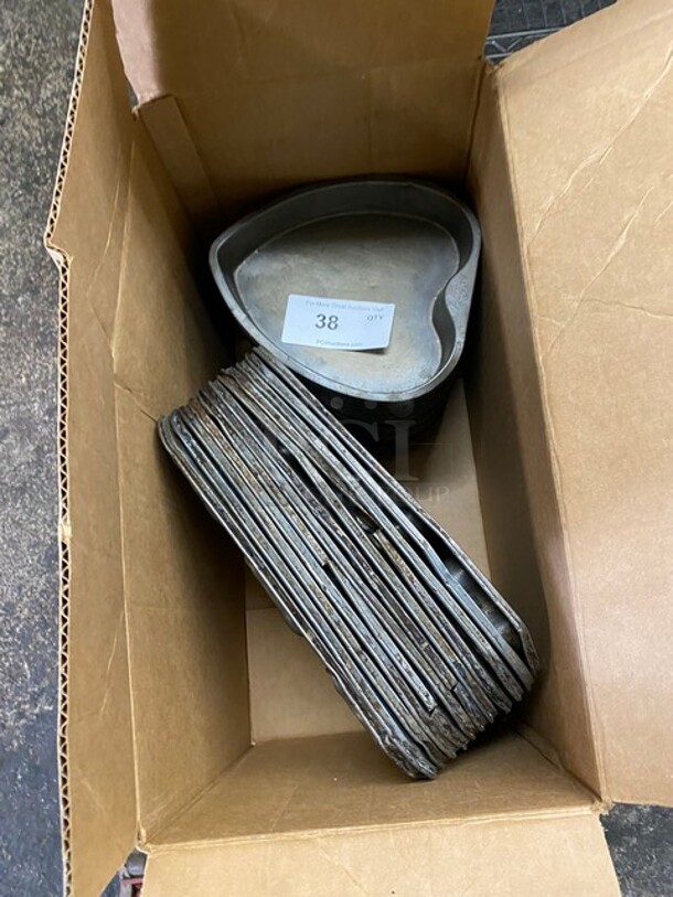 All One Money! Tin Heart Shaped Baking Molds! - Image 1 of 6