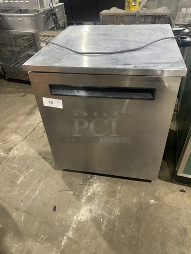 Delfield One Door Stainless Steel Lowboy Cooler Worktop! Model 406STAR2 Serial 0605036100681-T! 115V 1 Phase! On Casters!  - Image 1 of 7