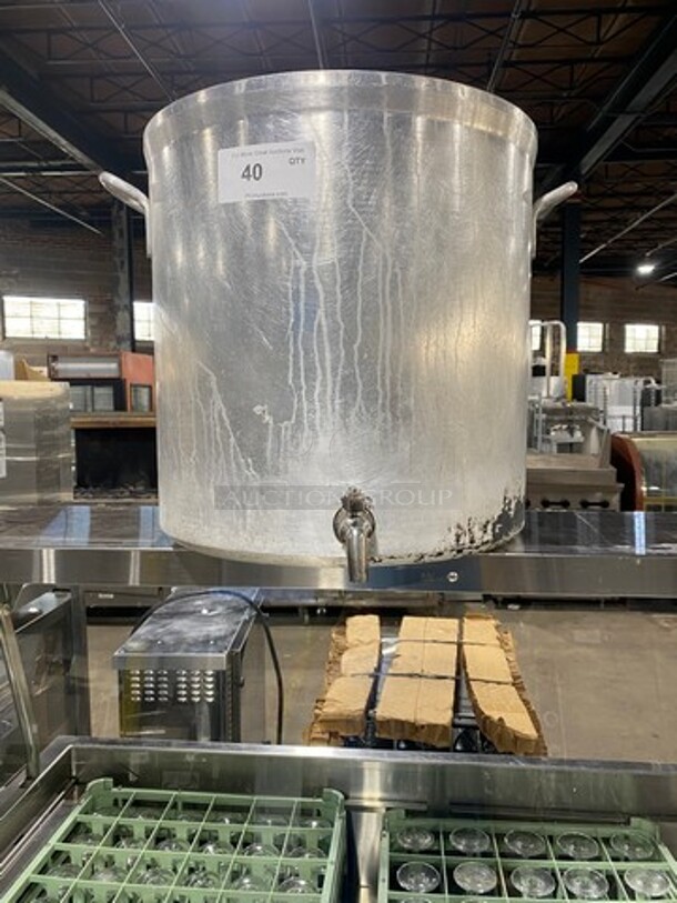 Metal Stock Pot With Spigot! With Side Handles! - Image 2 of 3