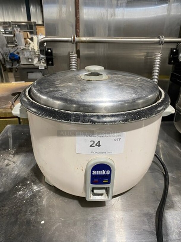 Amko Commercial Countertop Electric Powered Countertop Rice Cooker/ Warmer! WORKING WHEN REMOVED! Model: AK55ERC - Image 1 of 5