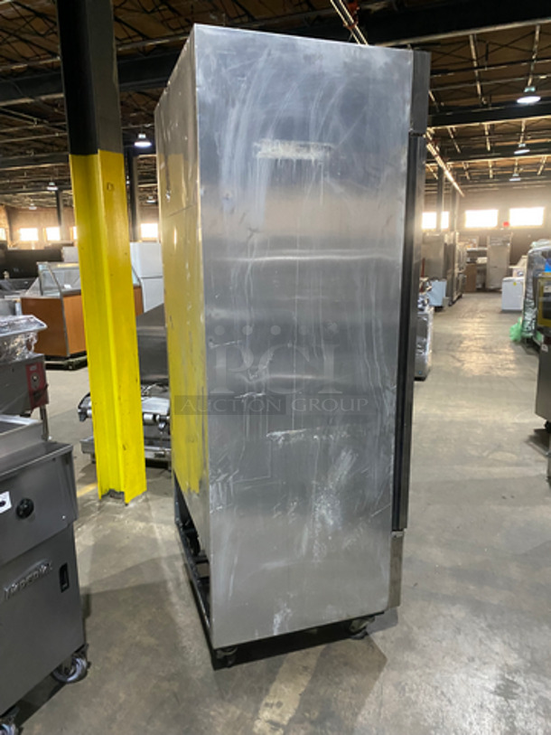 COOL! True Commercial 2 Door Reach In Refrigerator! With Poly Coated Racks! All Stainless Steel! On Casters! Model: T35 SN: 5079191 115V 60HZ 1 Phase - Image 3 of 10