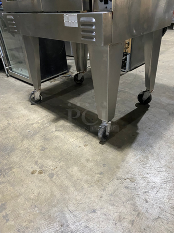 Southbend Commercial Natural Gas Powered Single Deck Convection Oven! SL Series!! With 2 View Through Doors! With Metal Oven Racks! All Stainless Steel! On Casters! - Image 8 of 9