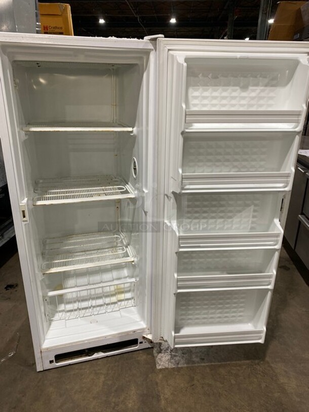 Woods Single Door Reach In Freezer Unit! With Poly Racks And Shelves! Model: V12WUAB SN: 01223653LF 115V - Image 5 of 9