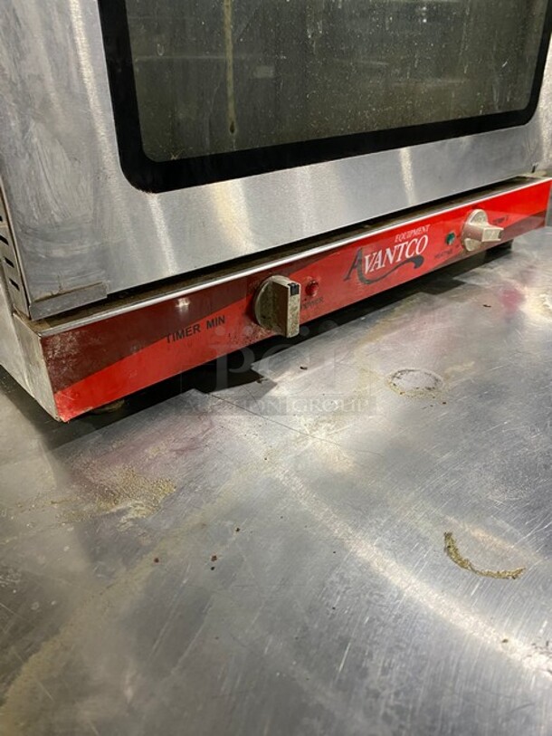 Avantco Stainless Steel Commercial Countertop Electric Powered Half Size Convection Oven! MODEL 177CO28 SN:CO2818030065 208/240V  - Image 5 of 9