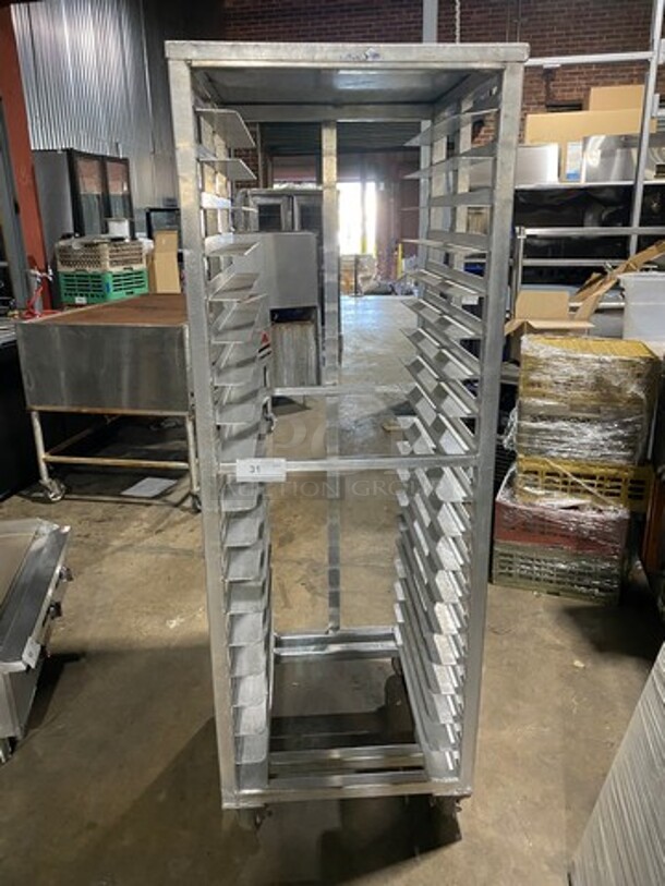 Metal Commercial Pan Transport Rack! On Casters!