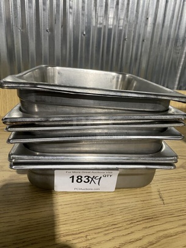 Commercial Steam/Prep Table Food Pans! 9 X Your Bid!
