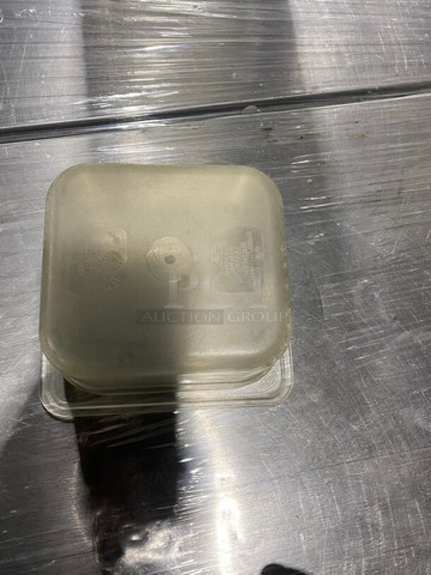 Cambro Clear Poly 1/6x4" Food Containers! 17x Your Bid! - Image 5 of 7