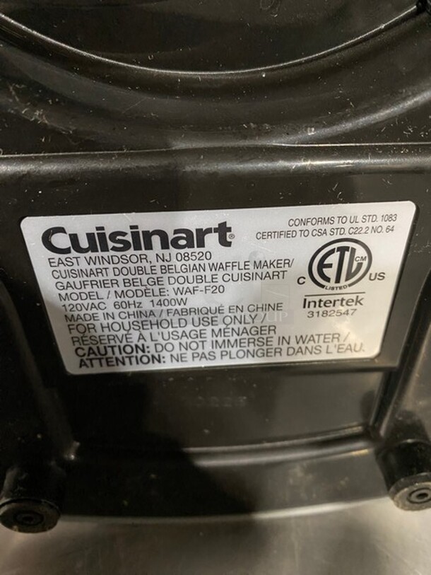 Cuisinart Double Belgian Waffle Maker! - Image 9 of 9