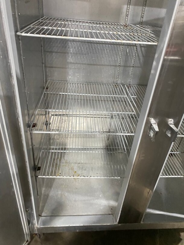 Continental Commercial 2 Door Reach In Cooler! Solid Stainless Steel! On Casters! MODEL 2R SN:15499645 115V 1PH - Image 6 of 10