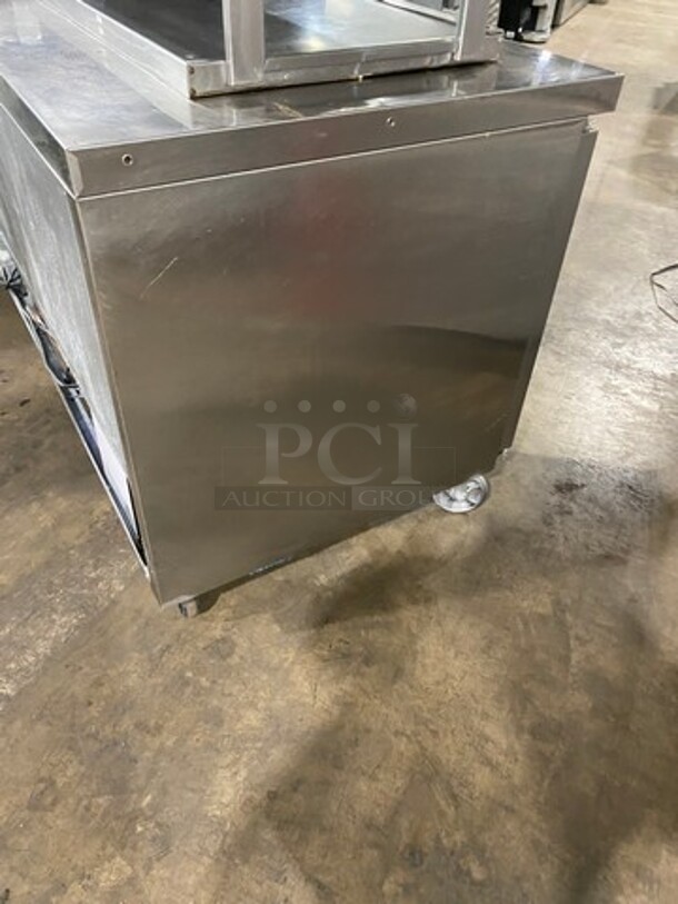 L & J Commercial 3 Door Lowboy/Worktop Cooler! All Stainless Steel! On Casters! Model: JUC72F - Image 4 of 8