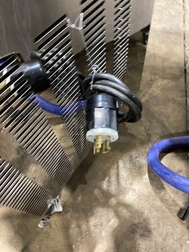 FAB! Elvaria Stainless Steel Commercial Air Cooled 3 Flavor w/ Twist Soft Serve Ice Cream/Yogurt Machine on Commercial Casters! MODEL 515TW SN:3410093794 220-240 - Image 10 of 10