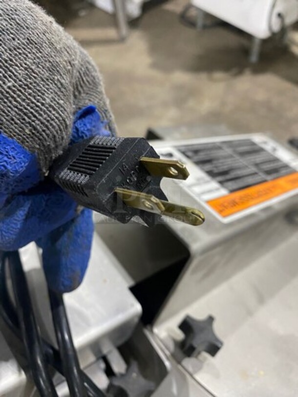 Oliver Commercial Countertop Bun/Bagel Cutter! Stainless Steel! On Small Legs! Model: 723 SN: 203802 115V 60HZ 1 Phase - Image 8 of 8