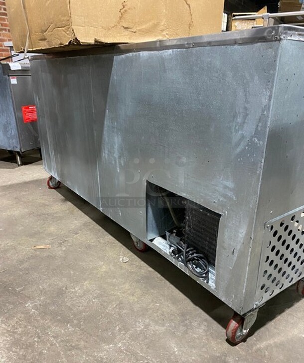 Leader 72 Inch 3 Door Refrigerated Lowboy Cooler! Model LB72S/C Serial PY11C2538! 115V 1 Phase! On Commercial Casters! - Image 3 of 8