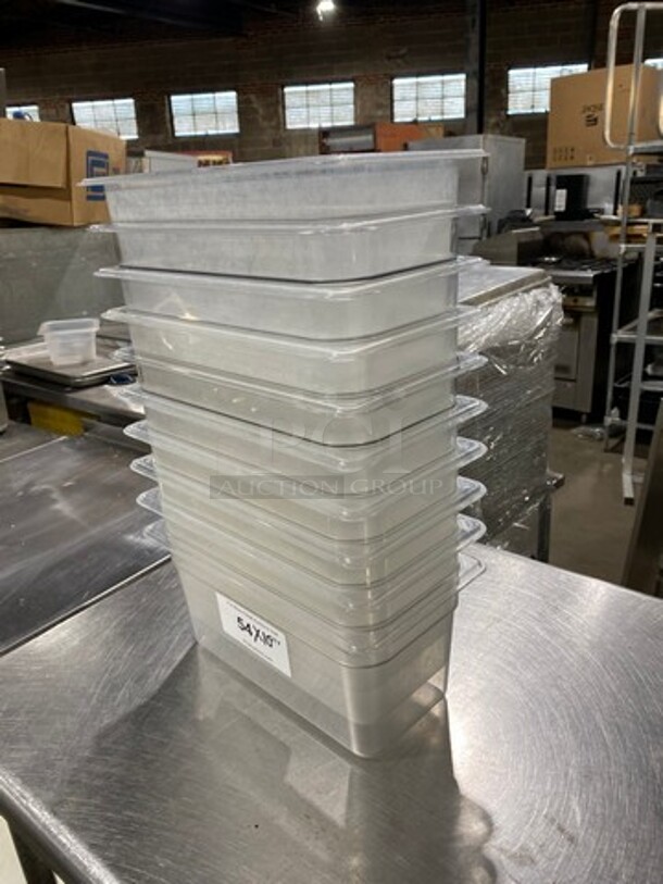 Cambro Clear Poly 1/3x6" Food Containers! 10x Your Bid! - Image 2 of 6