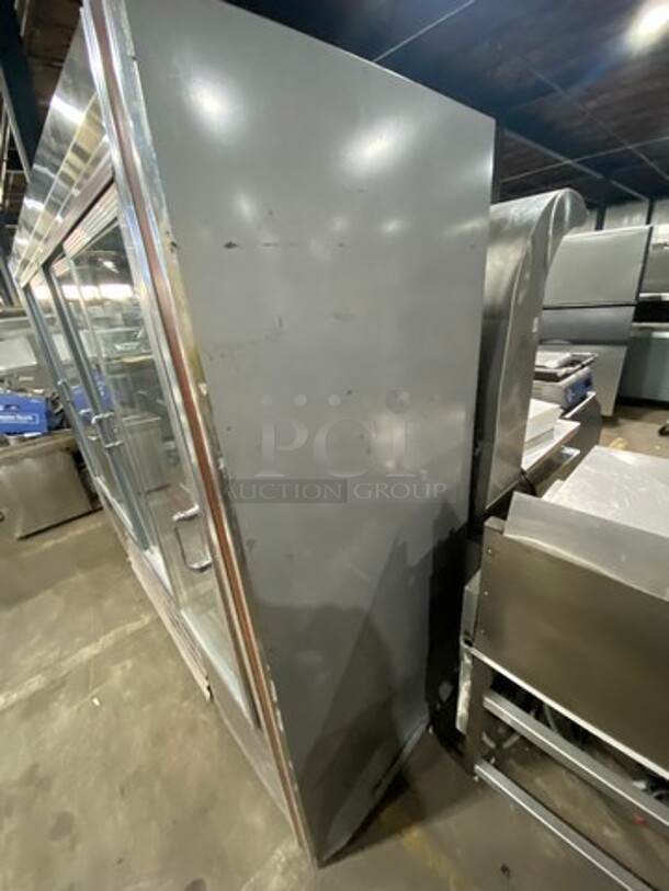 COOL! World Commercial 4 Door Reach In Cooler Merchandiser! With View Through Doors! Poly Coated Racks! All Stainless Steel Body! Model: RW100SC 115V 60HZ 1 Phase - Image 3 of 6